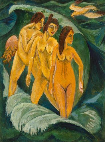 Ernst Ludwig Kirchner Three Bathers China oil painting art